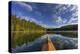 Kayaking on Beaver Lake in the Stillwater State Forest Near Whitefish, Montana, Usa-Chuck Haney-Premier Image Canvas