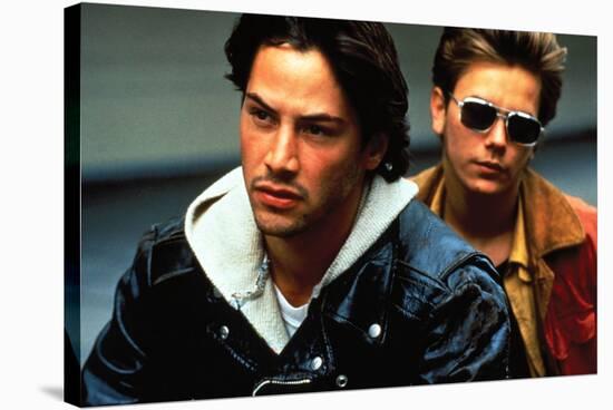 KEANU REEVES; RIVER PHOENIX. "My Own Private Idaho" [1991], directed by GUS VAN SANT.-null-Stretched Canvas