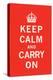 Keep Calm and Carry On-The Vintage Collection-Stretched Canvas