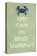 Keep Calm and Enjoy Savannah-Lantern Press-Stretched Canvas