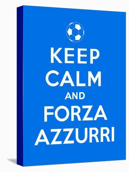 Keep Calm and Forza Azzurri-Thomaspajot-Stretched Canvas