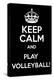 Keep Calm and Play Volleyball-Andrew S Hunt-Stretched Canvas