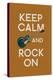 Keep Calm and Rock On-Lantern Press-Stretched Canvas