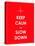 Keep Calm and Slow down Banner-place4design-Stretched Canvas