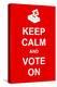 Keep Calm and Vote On-prawny-Stretched Canvas