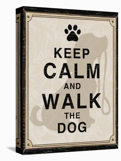 Keep Calm and Walk the Dog-Piper Ballantyne-Stretched Canvas