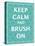 Keep Calm & Brush-N. Harbick-Stretched Canvas