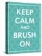 Keep Calm & Brush-N. Harbick-Stretched Canvas