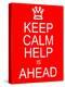 Keep Calm Help is Ahead-mybaitshop-Stretched Canvas