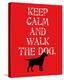 Keep Calm (Labrador)-Ginger Oliphant-Stretched Canvas