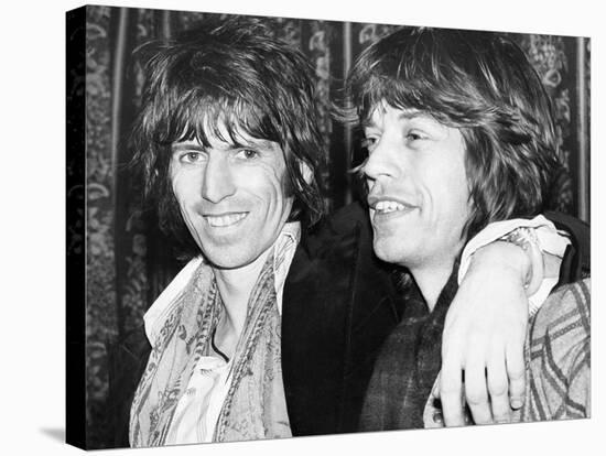 Keith Richards and Mick Jagger Celebrate-Associated Newspapers-Stretched Canvas