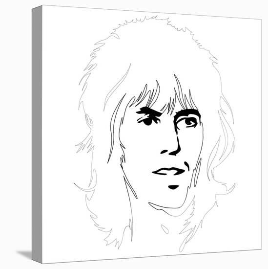 Keith Richards-Logan Huxley-Stretched Canvas