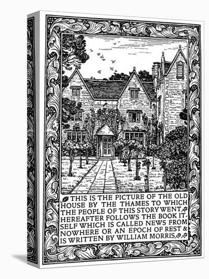 Kelmscott Manor, Gloucestershire, Frontispiece to News from Nowhere, C1892-William Morris-Premier Image Canvas