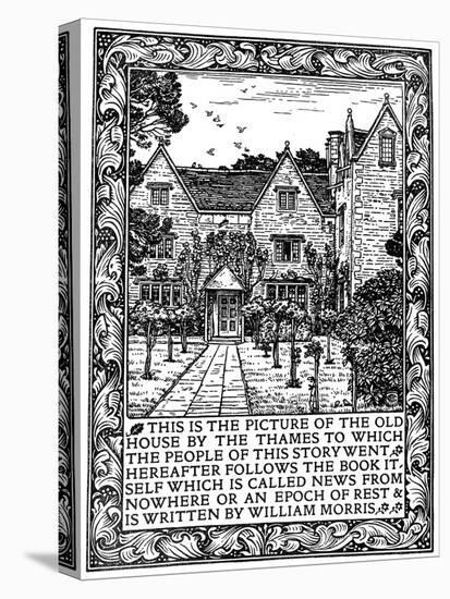 Kelmscott Manor, Gloucestershire, Frontispiece to News from Nowhere, C1892-William Morris-Premier Image Canvas