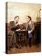 KELSEY GRAMMER; DAVID HYDE PIERCE. "FRASIER-TV" [1993].-null-Premier Image Canvas