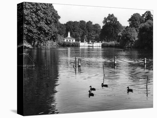 Kensington Gardens Lake-Fred Musto-Premier Image Canvas