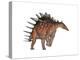 Kentrosaurus Dinosaur, White Background-null-Stretched Canvas