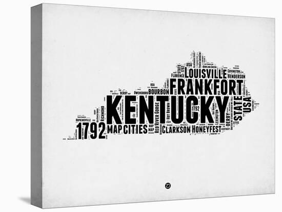 Kentucky Word Cloud 2-NaxArt-Stretched Canvas