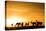 Kenya, Maasai Mara, Mara Triangle, Mara River Basin, Impalas at Sunset-Alison Jones-Premier Image Canvas