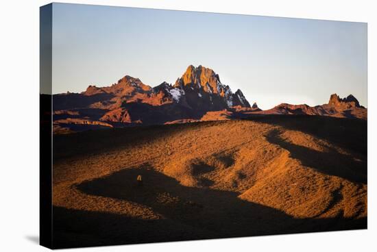 Kenya, Mount Kenya, Rutundu. Mount Kenya at Sunrise from the Northeast.-Nigel Pavitt-Premier Image Canvas