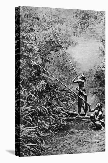 Kenyah Men Hunting for Monkeys with Blowpipes, Borneo, 1922-Charles Hose-Premier Image Canvas