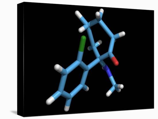 Ketamine Molecule, Recreational Drug-Dr. Tim Evans-Premier Image Canvas