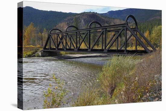 Kettle Valley Rail Bridge over the Nicola River-digimax-Premier Image Canvas
