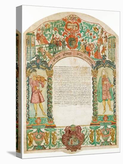 Ketubah (Jewish Marriage Contract), 1776-null-Premier Image Canvas