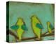 Key Lime Finches II-Anne Hempel-Stretched Canvas