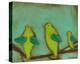 Key Lime Finches II-Anne Hempel-Stretched Canvas