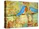 Key to My Heart Birds on a Wire-Blenda Tyvoll-Stretched Canvas