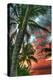 Key West Palm Sunrise Vertical-Robert Goldwitz-Premier Image Canvas