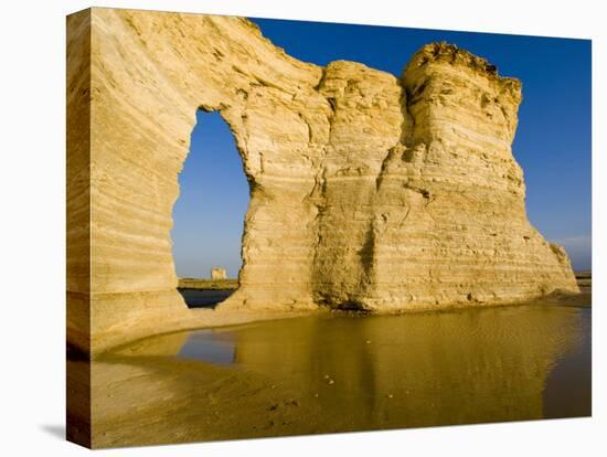 Keyhole of Monument Rocks, Kansas, USA-Chuck Haney-Premier Image Canvas