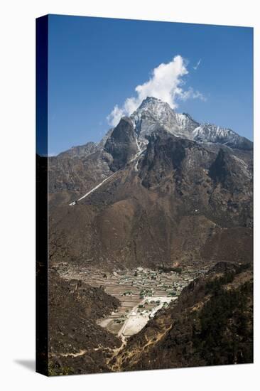 Khumjung village in the Khumbu (Everest) Region, Nepal, Himalayas, Asia-Alex Treadway-Premier Image Canvas