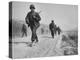 Kicking Up Dust, a Withdrawing Unit Heads South-Joe Scherschel-Premier Image Canvas