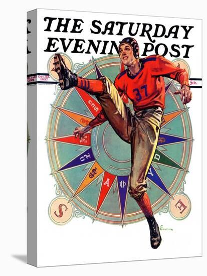 "Kickoff," Saturday Evening Post Cover, October 23, 1937-Elbert Mcgran Jackson-Premier Image Canvas