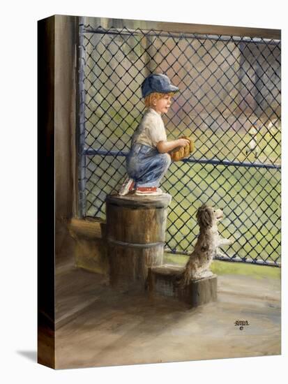 Kid with Baseball-Dianne Dengel-Premier Image Canvas