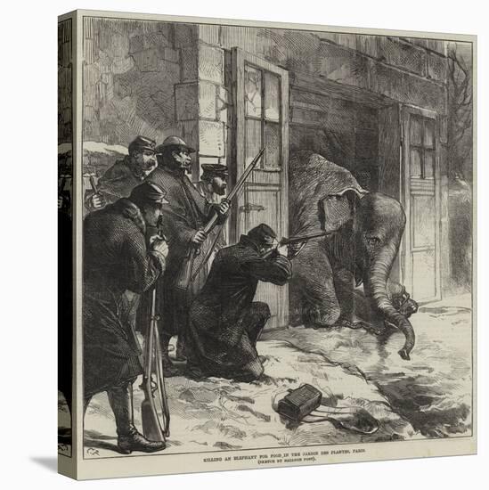 Killing an Elephant for Food in the Jardin Des Plantes, Paris-null-Premier Image Canvas