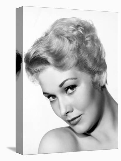 Kim Novak in the 50's (b/w photo)-null-Stretched Canvas