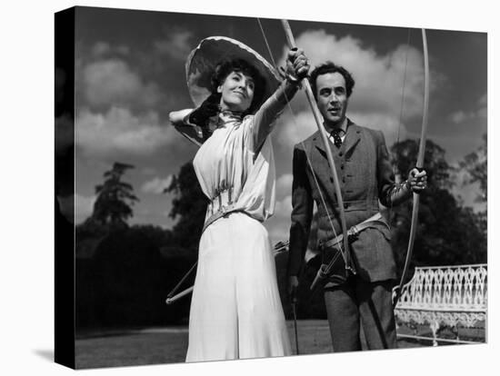 Kind Hearts And Coronets, Valerie Hobson, Dennis Price, 1949-null-Stretched Canvas