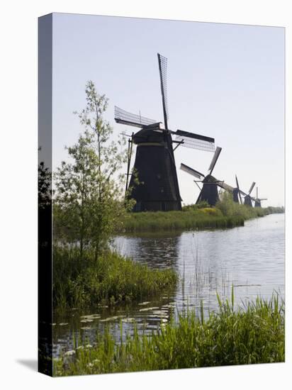 Kinderdijk Windmills, UNESCO World Heritage Site, Holland, Europe-Olivieri Oliviero-Premier Image Canvas