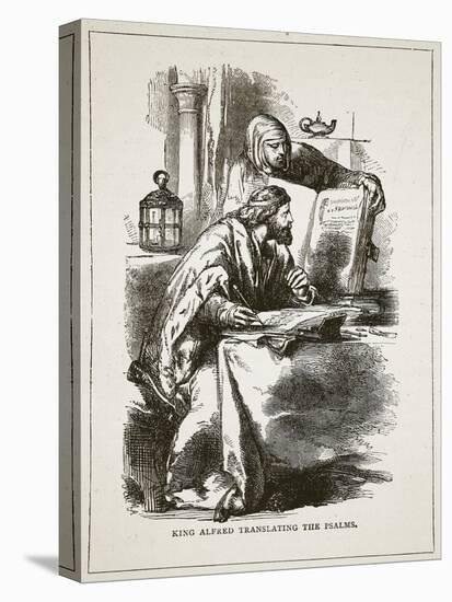 King Alfred Translating the Psalms (Litho)-English-Premier Image Canvas