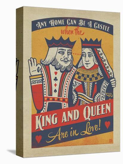 King and Queen-Anderson Design Group-Stretched Canvas