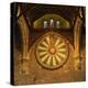 King Arthur's Round Table Mounted on Wall of Castle Hall, Winchester, England, United Kingdom-Roy Rainford-Premier Image Canvas