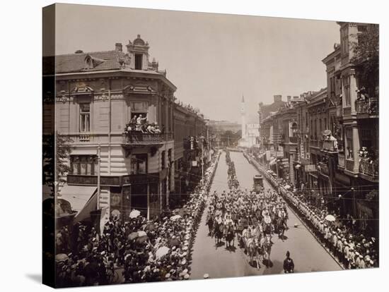 King Charles Ii of Romania Entering Sofia, June 11, 1910, Bulgaria-null-Premier Image Canvas