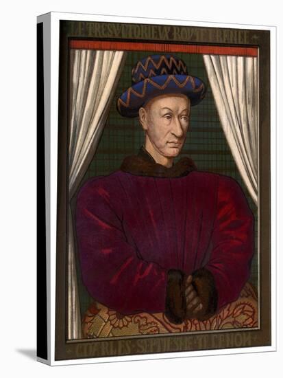 King Charles VII of France (1403-146), C1445-Jean Fouquet-Premier Image Canvas