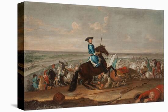 King Charles XII at the Battle of Narva on November 1700-David von Krafft-Premier Image Canvas