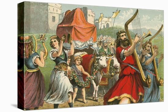 King David Fetching the Ark of the Covenant-English School-Premier Image Canvas