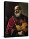 King David (Oil on Canvas, 17Th Century)-Guercino (1591-1666)-Premier Image Canvas