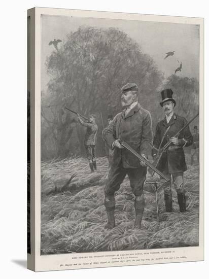 King Edward VII Pheasant-Shooting at Cranbourne Tower, Near Windsor, 12 November-Richard Caton Woodville II-Premier Image Canvas